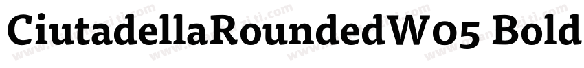 CiutadellaRoundedW05 Bold字体转换
